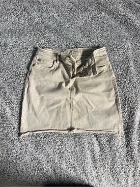Tommy Bahama Cream Beige Denim Mini Skirt